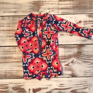 Baby girl swim rash guard